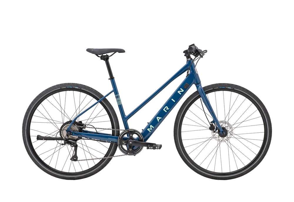 Marin Fairfax E Step-Thru Blue Medium